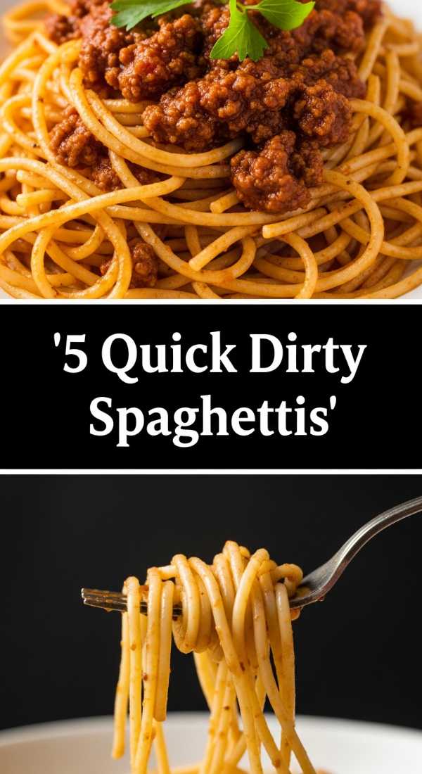 5 Quick Dirty Spaghetti Recipes For Dinner Step By Step Guide 69f2539e29c4b