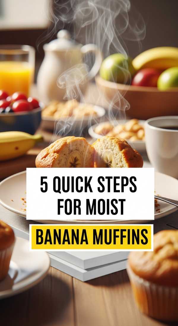 5 Quick Steps For Moist Banana Muffins 69e5d858512c5