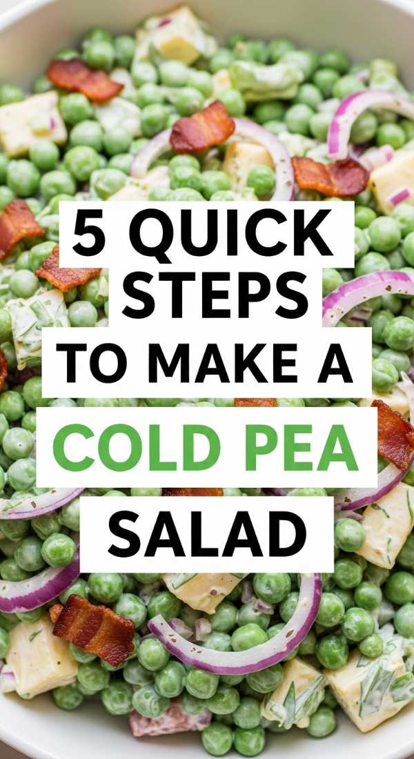 5 Quick Steps To Make A Cold Pea Salad 69e70ad40ccdb