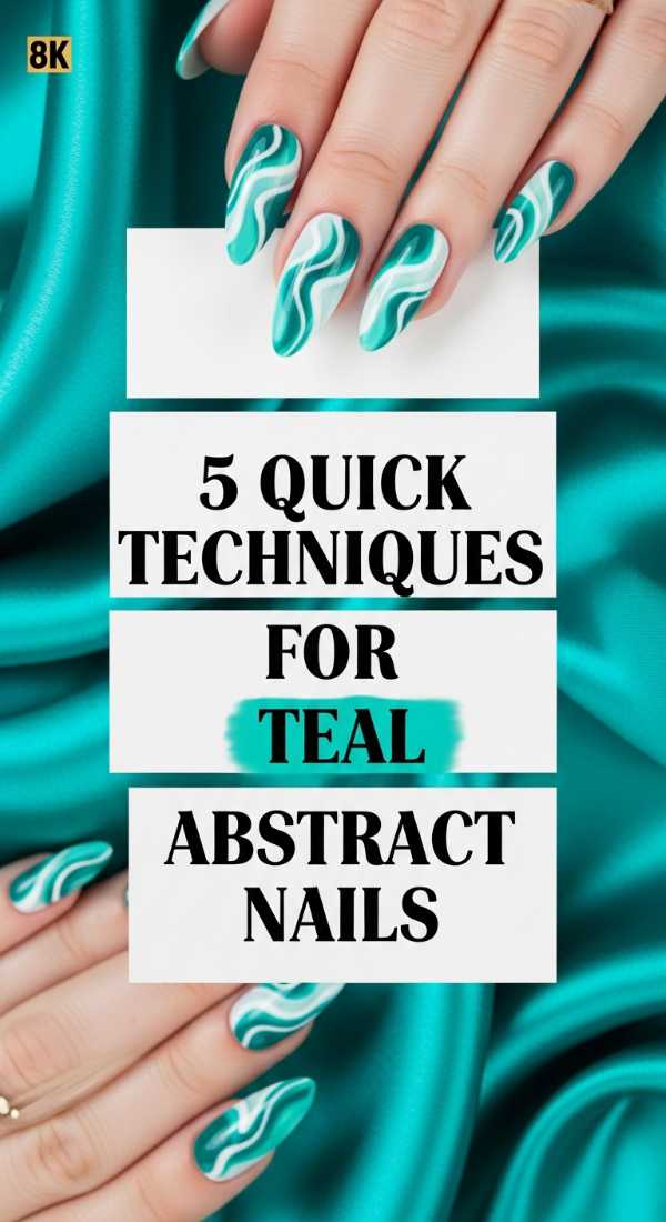 5 Quick Techniques For Teal Abstract Nails 69e3c07155ebd