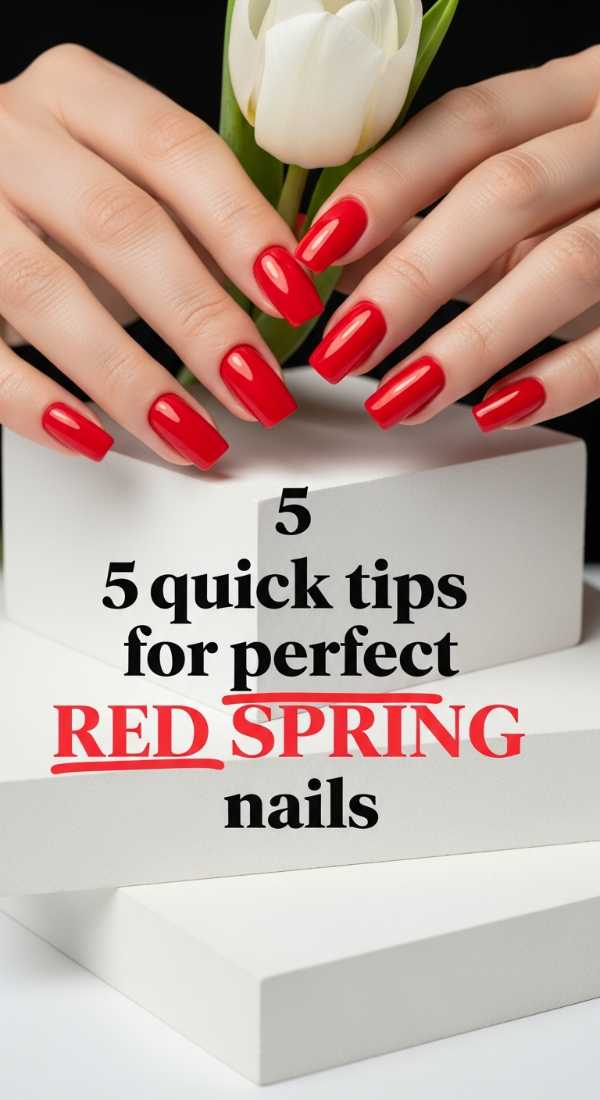 5 Quick Tips For Perfect Red Spring Nails 69e7599b1204b