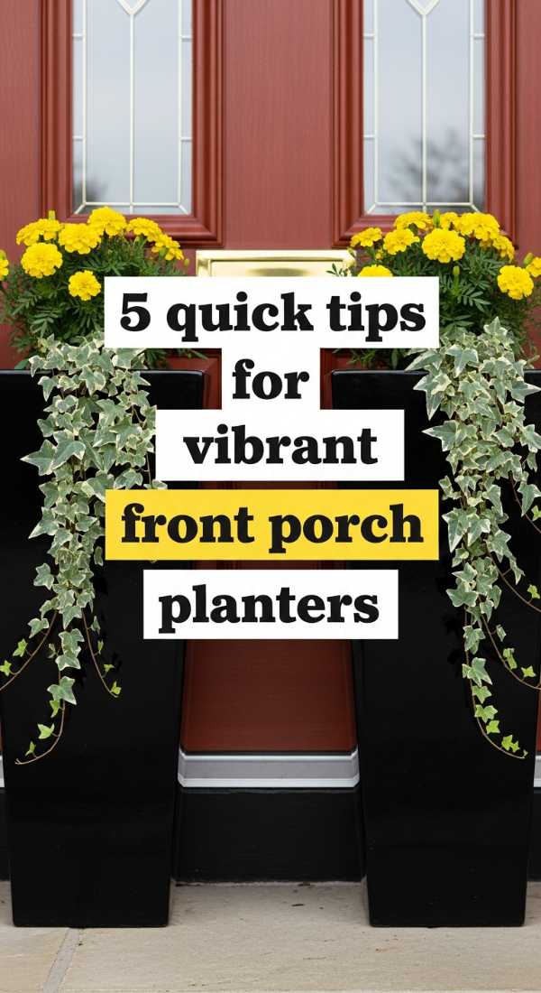 5 Quick Tips For Vibrant Front Porch Planters 69f0ed9c49859