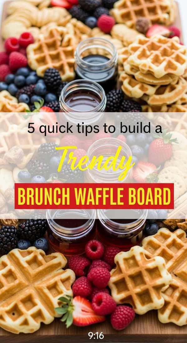 5 Quick Tips To Build A Trendy Brunch Waffle Board 69efa79fbc7a3