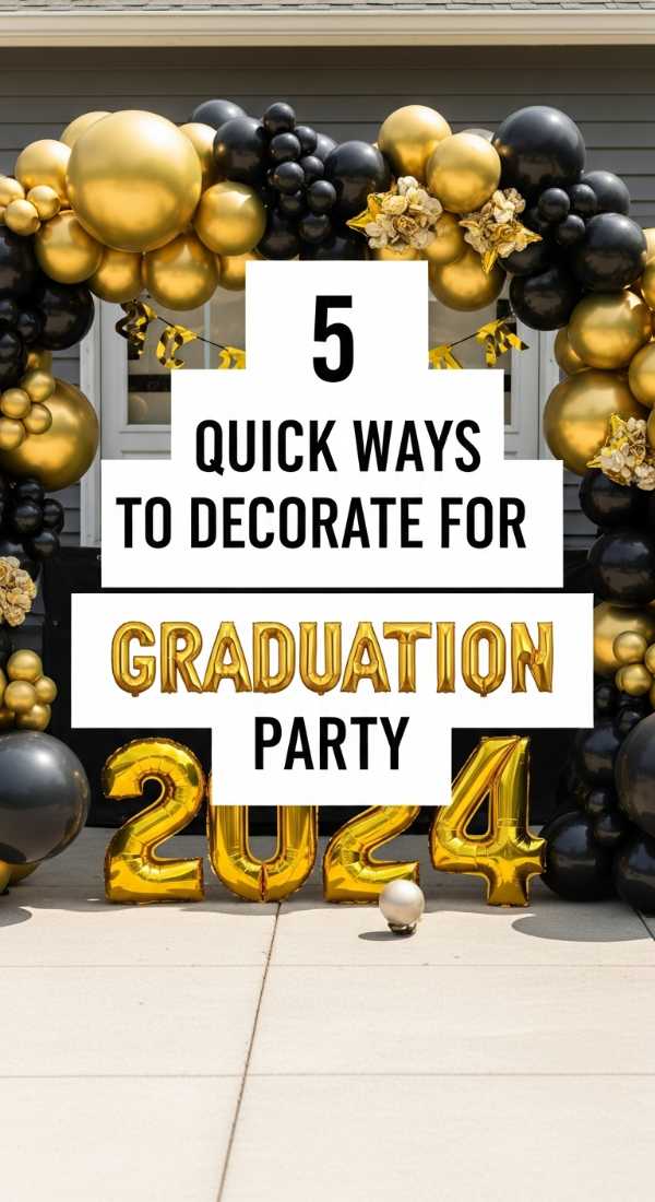 5 Quick Ways To Decorate For Graduation Party 69efae4c44d85