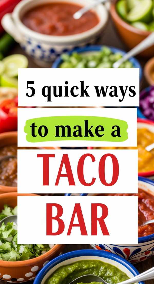 5 Quick Ways To Make A Taco Bar 69f1a93d68431