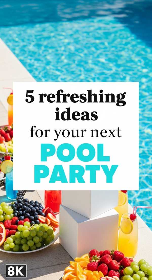 5 Refreshing Ideas For Your Next Pool Party 69e70bffe6efd