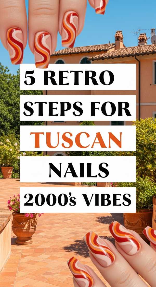 5 Retro Steps For Tuscan Nails 2000s Vibes 69efaf79614e3