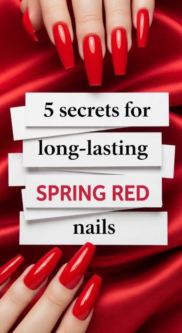 5 Secrets For Long Lasting Spring Red Nails 69ea699159f18