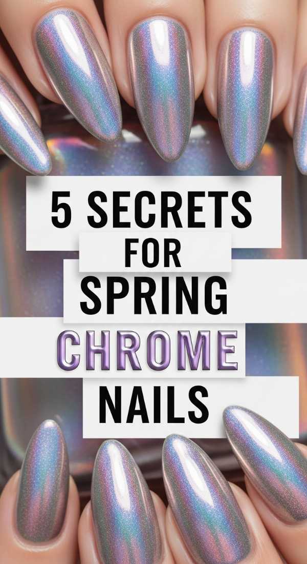 5 Secrets For Spring Chrome Nails 69ed0bc8922b8