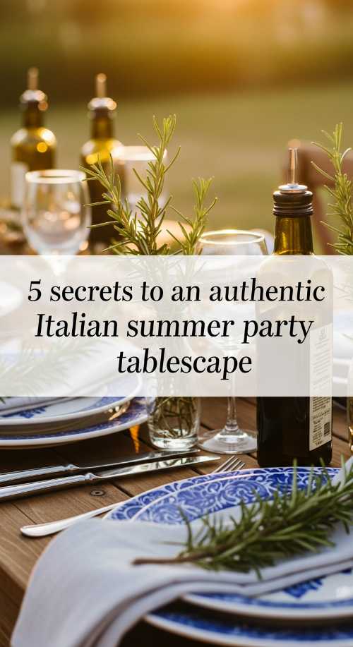 5 secrets to an authentic italian summer party tablescape