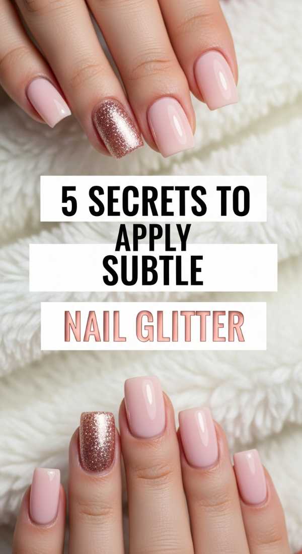 5 Secrets To Apply Subtle Nail Glitter 69ed0aa11f188