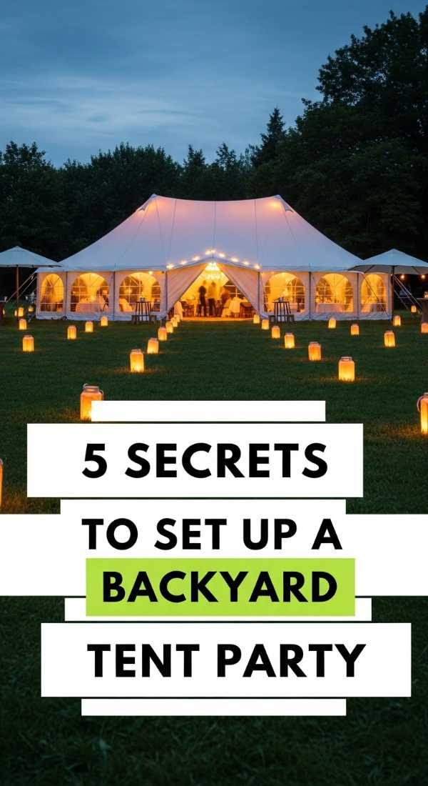 5 Secrets To Set Up A Backyard Tent Party 69ecb0832cfea