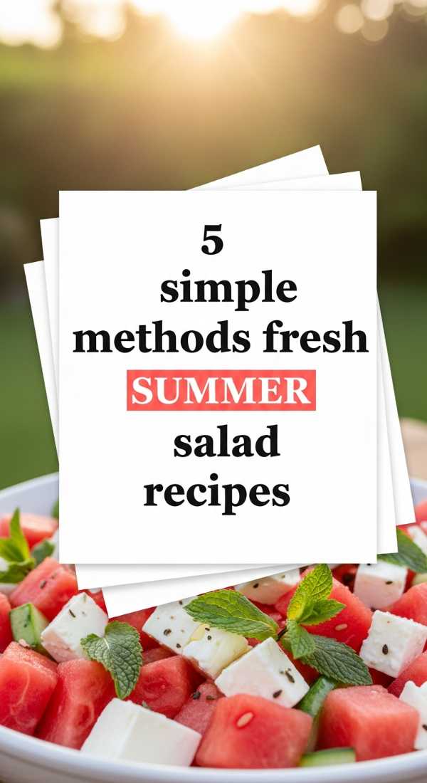 5 Simple Methods For Fresh Summer Salad Recipes 69e9b565c1876