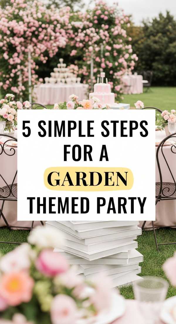 5 Simple Steps For A Garden Themed Birthday Party 69ecb089ec938