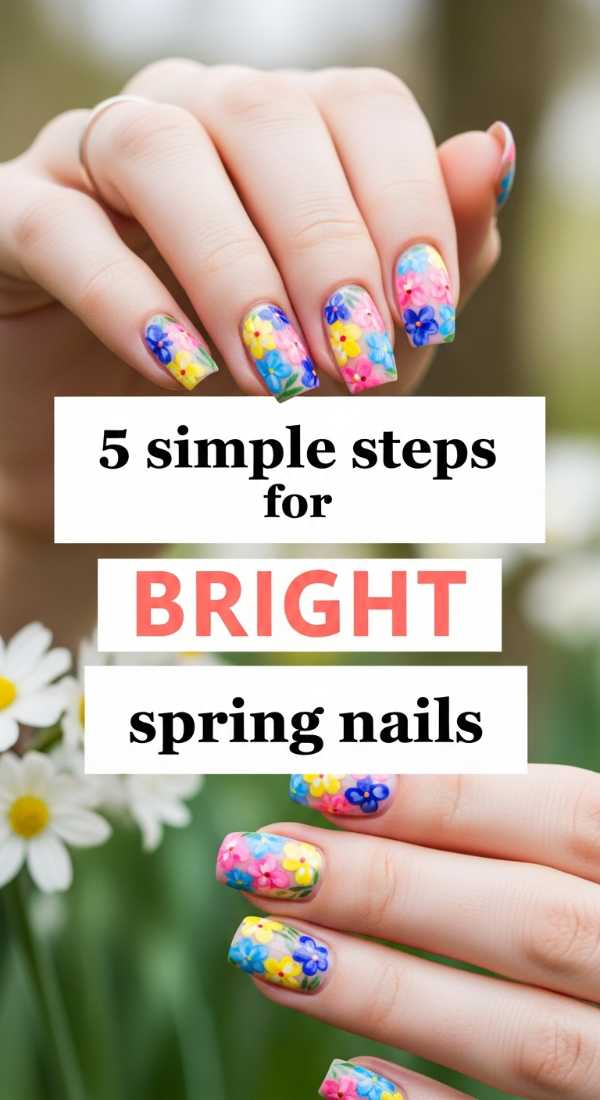 5 Simple Steps For Bright Spring Nails 69e6616ecaeae