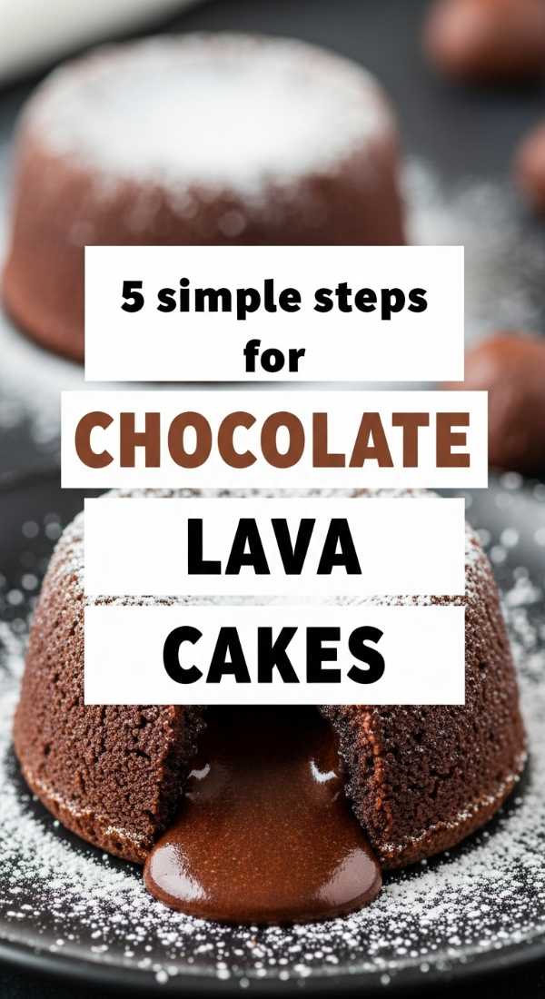5 Simple Steps For Chocolate Lava Cakes 69e20d2be994a