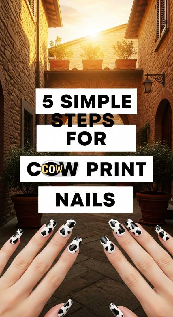 5 Simple Steps For Cow Print Nails 69eba3aa87586