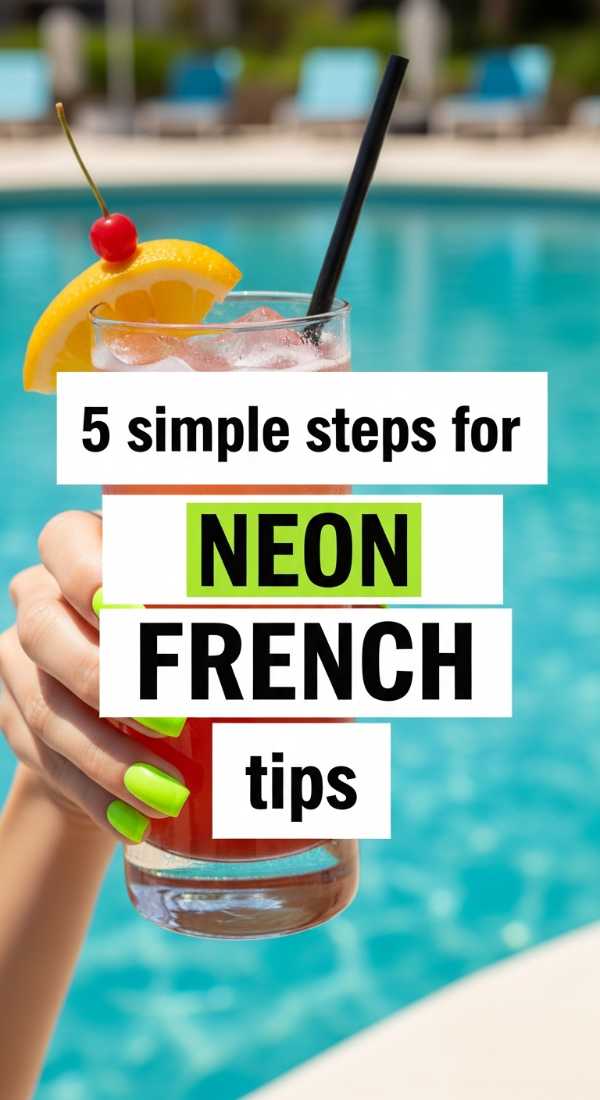 5 Simple Steps For Neon French Tips 69e52868d581e