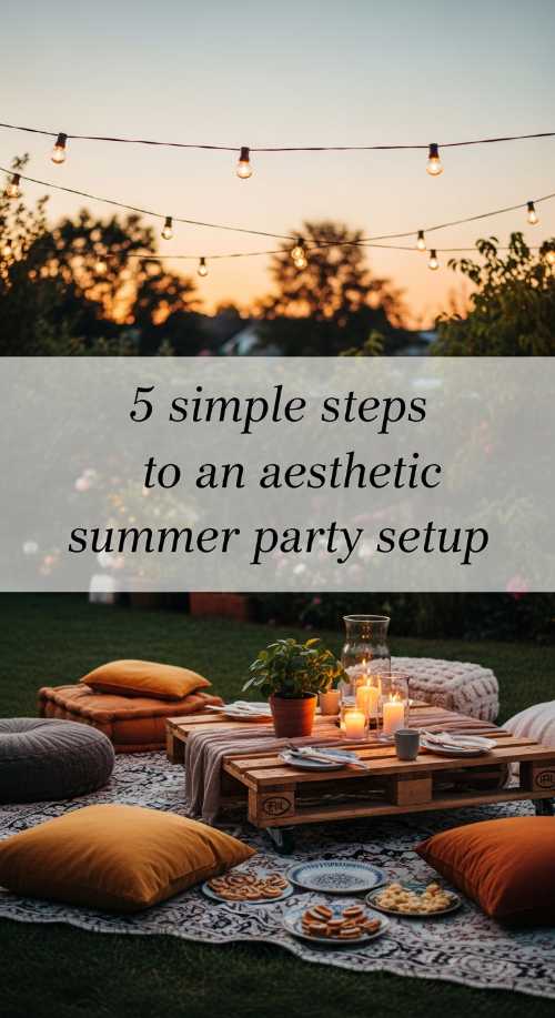 5 simple steps to an aesthetic summer party setup