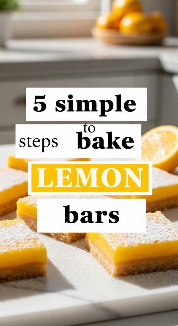 5 Simple Steps To Bake Lemon Bars 69ef468f82a05