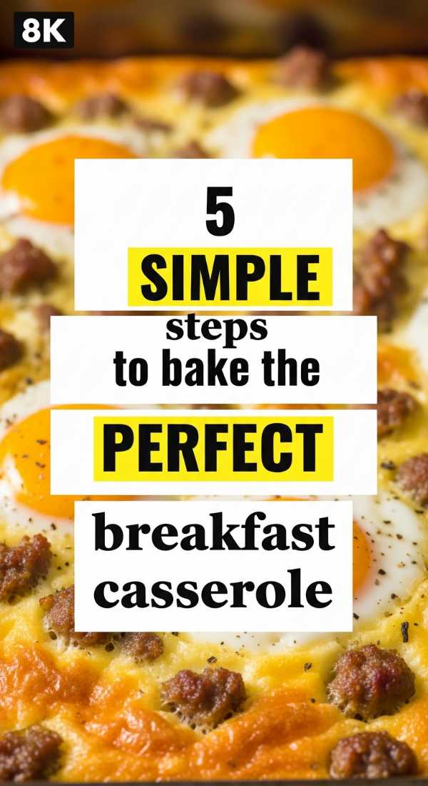 5 Simple Steps To Bake The Perfect Breakfast Casserole 69e9b56ac968c