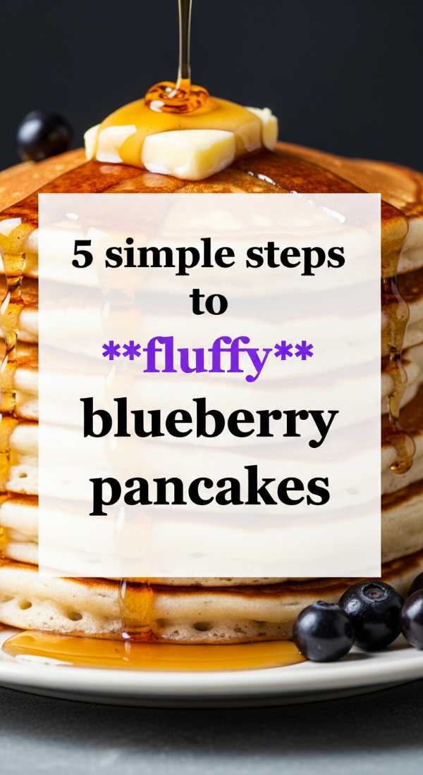 5 Simple Steps To Fluffy Blueberry Pancakes 69f197030dd42
