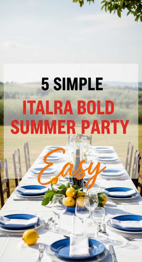 5 Simple Steps To Plan Your Italian Summer Party 69eb9985bbc98