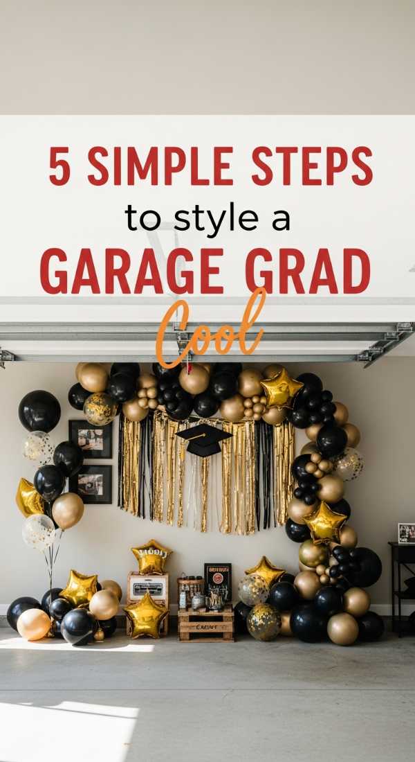5 Simple Steps To Style A Garage Grad Party 69e605cf0609f