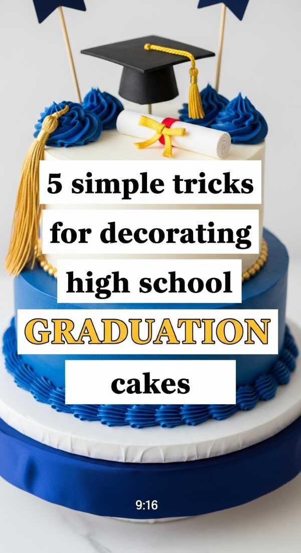 5 Simple Tricks For Decorating High School Graduation Cakes 69ef4676b33ce