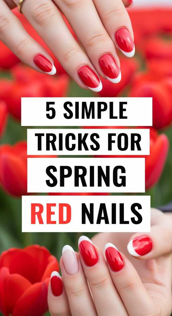 5 Simple Tricks For Spring Red Nails 69e6616cc0dea