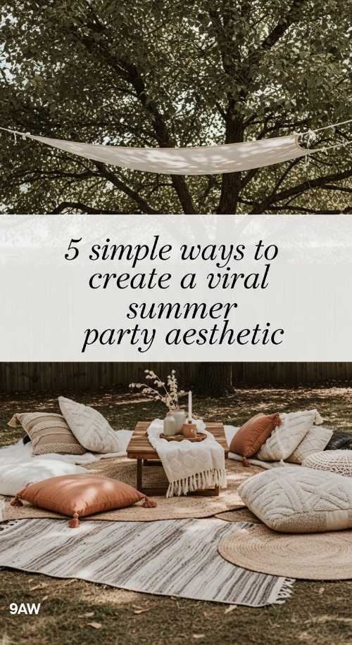 5 Simple Ways to Create a Viral Summer Party Aesthetic
