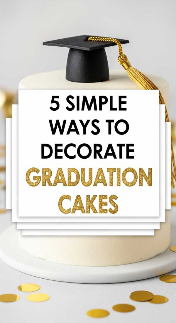 5 Simple Ways To Decorate Graduation Cakes 69ef467abc038