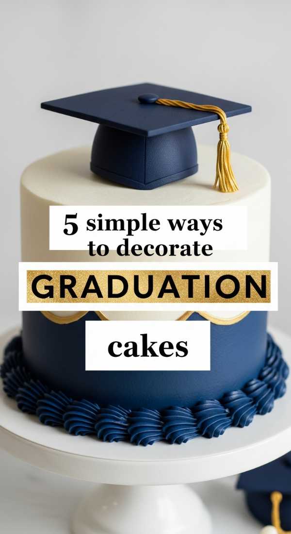 5 Simple Ways To Decorate Graduation Cakes 69f05ab05e2e3