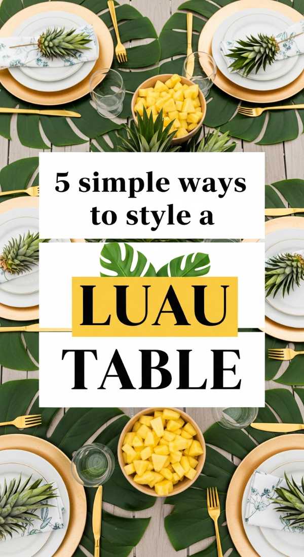 5 Simple Ways To Style A Luau Table 69ee54e3f05ac