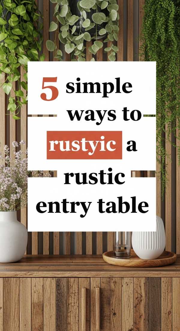 5 Simple Ways To Style A Rustic Entry Table 69e9b1108e3be