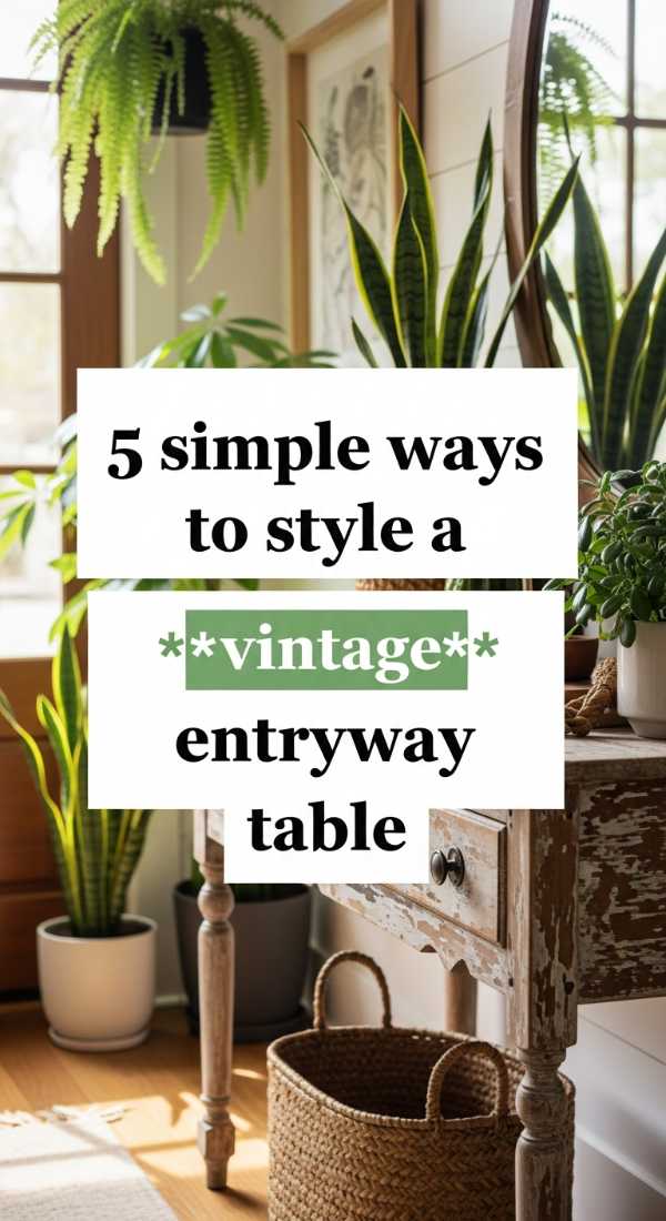 5 Simple Ways To Style A Vintage Entryway Table 69f1b1dc4786f