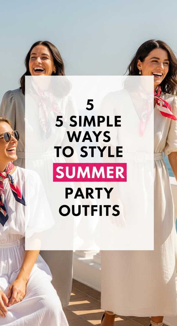 5 Simple Ways To Style Summer Party Outfits 69ee54dda80ab