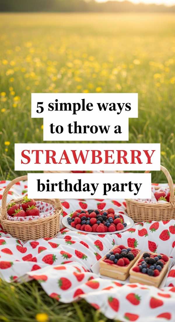 5 Simple Ways To Throw A Strawberry Birthday Party 69f1a8abecc46