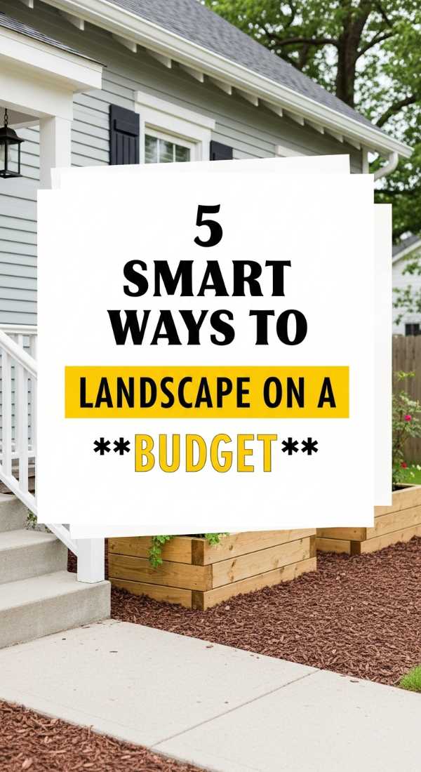5 Smart Ways To Landscape On A Budget 69ee5bca63868