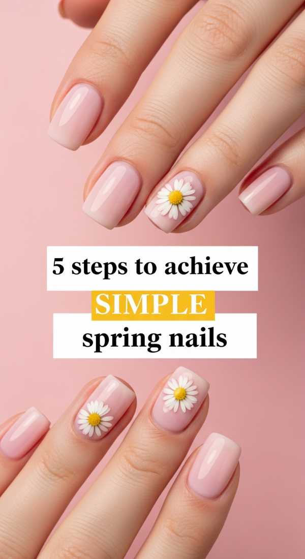 5 Steps To Achieve Simple Spring Nails 69efb170db989