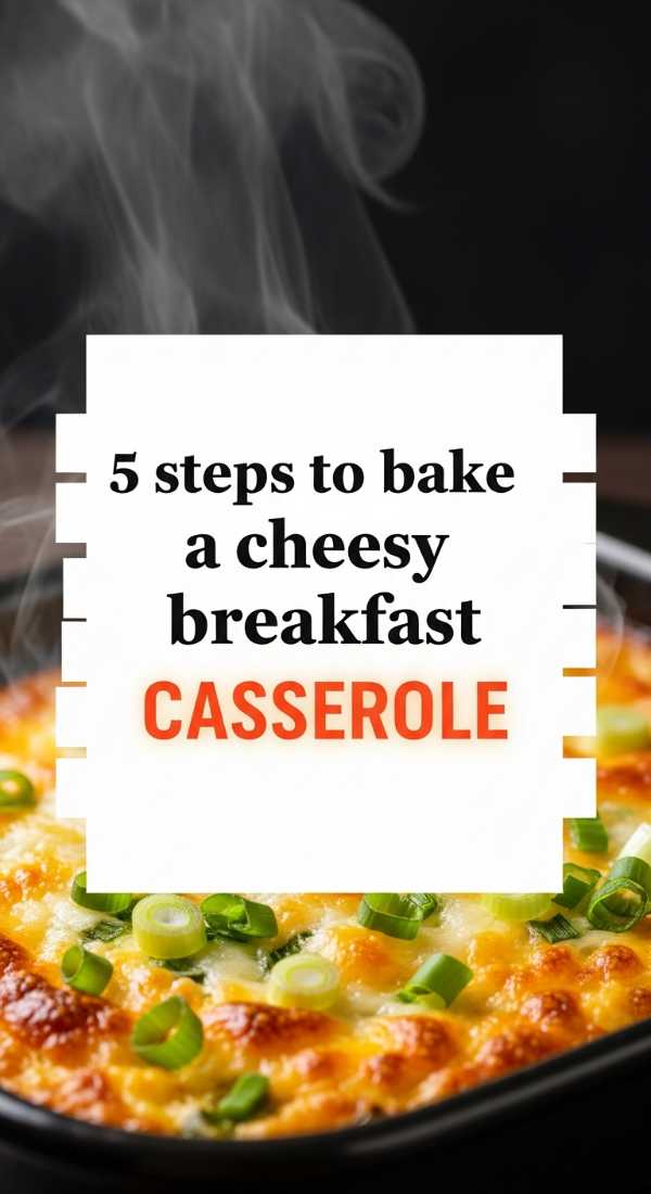 5 Steps To Bake A Cheesy Breakfast Casserole 69e5d139df7eb