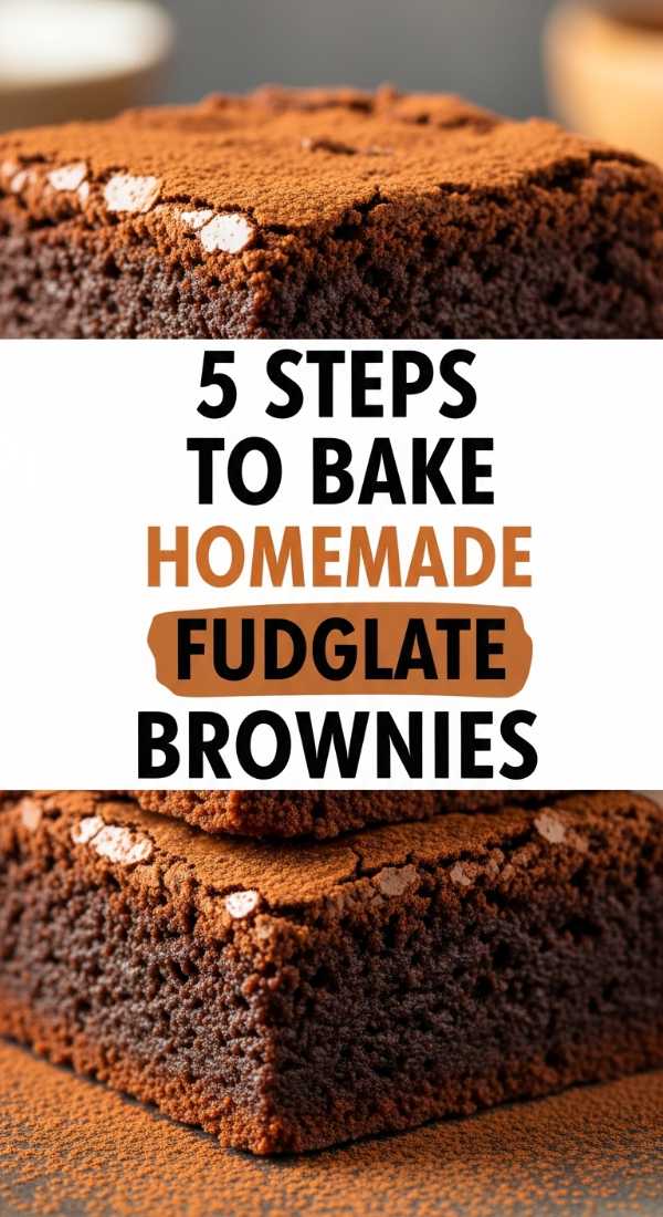 5 Steps To Bake Homemade Fudgy Brownies 69f1971098e09