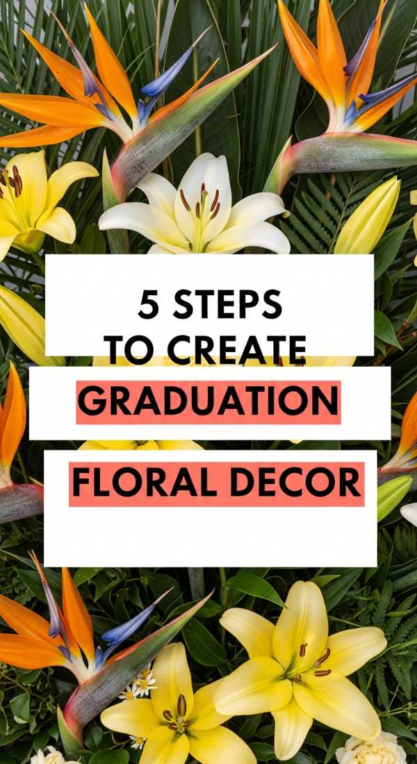 5 Steps To Create Graduation Floral Decor 69e9fe6e32600