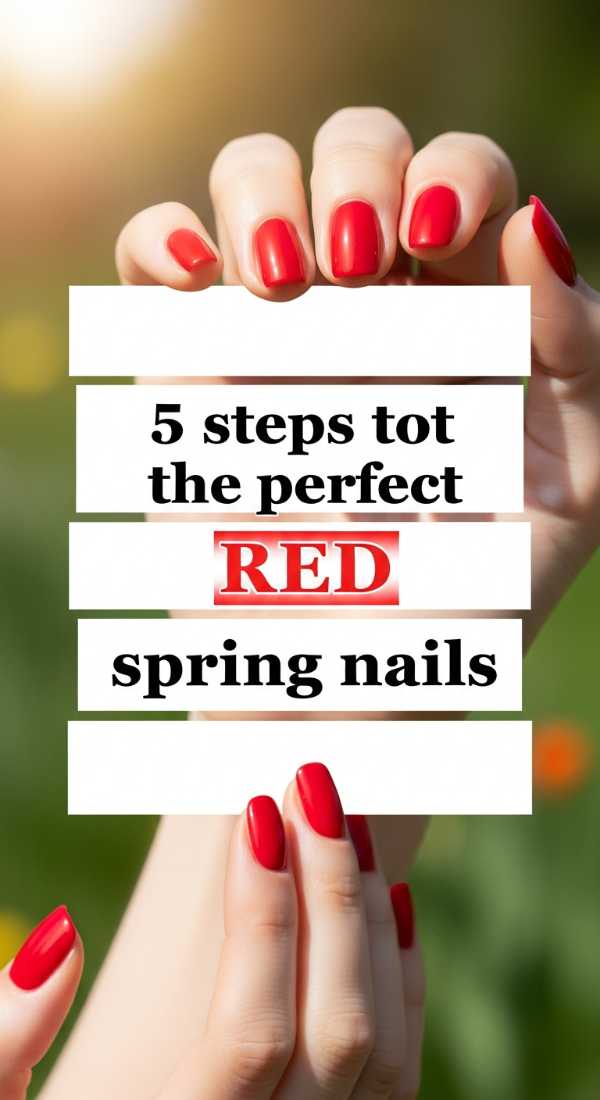 5 Steps To Get The Perfect Red Spring Nails 69e6615ce295d
