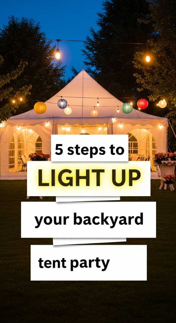 5 Steps To Light Up Your Backyard Tent Party 69ee54e5a2c10