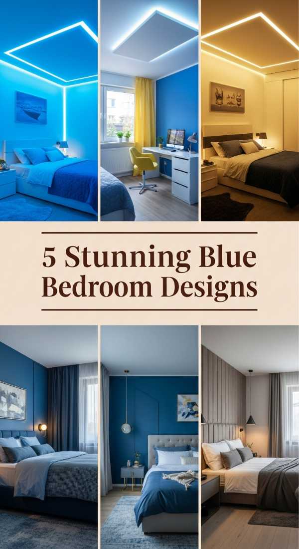 5 Stunning Blue Bedroom Designs 69f26b3f8a544