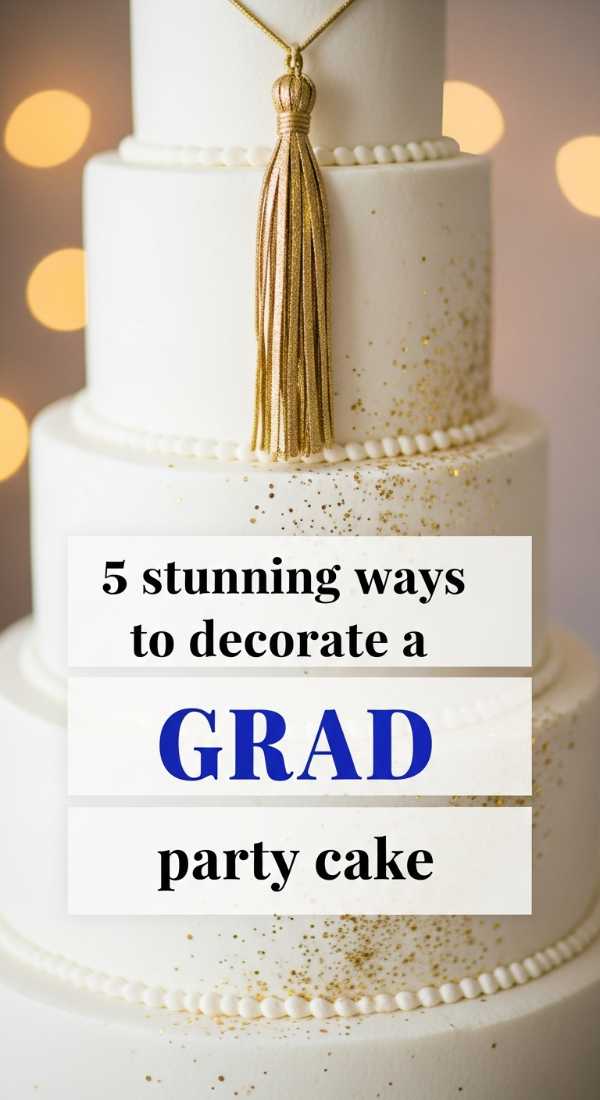 5 Stunning Ways To Decorate A Grad Party Cake 69e60f426db84