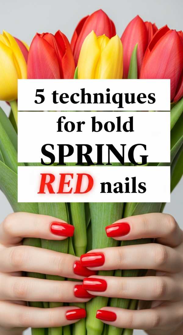5 Techniques For Bold Spring Red Nails 69efb16765d9d