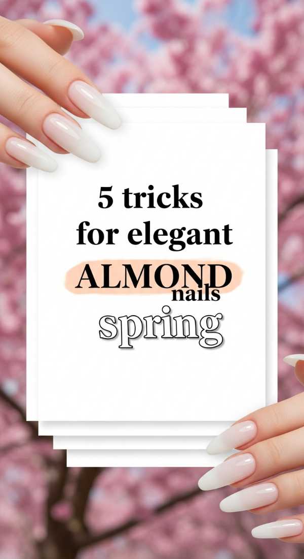 5 Tricks For Elegant Almond Nails Spring 69efafa350f2b