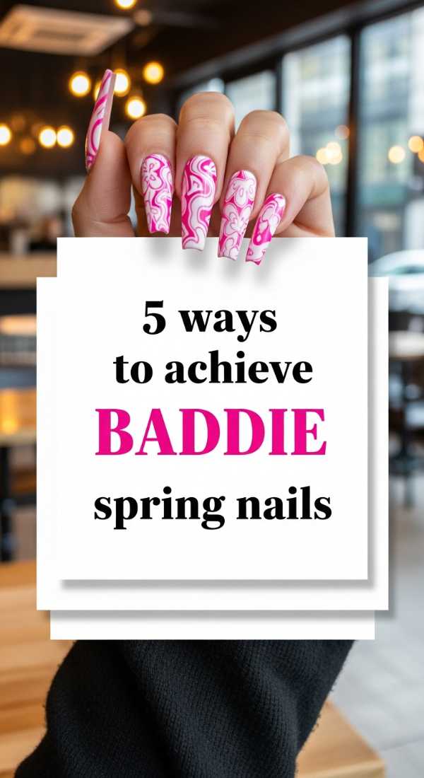 5 Ways To Achieve Baddie Spring Nails 69e3c07516ffb
